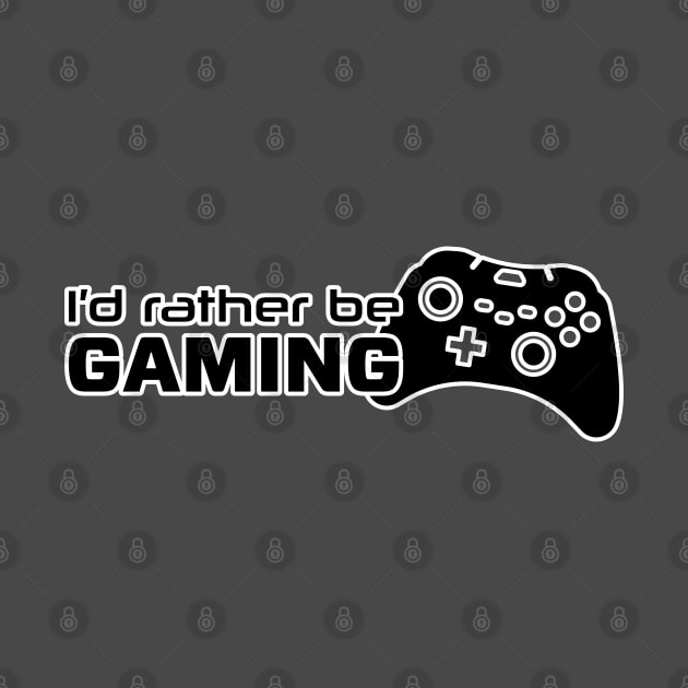 I’d rather be Gaming by Randomart