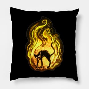 Cat Pyromaniac Pillow