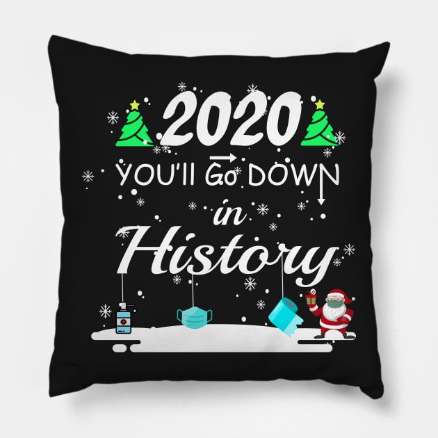 2020 you'll go down in history - funny Pillow by Salahboulehoual