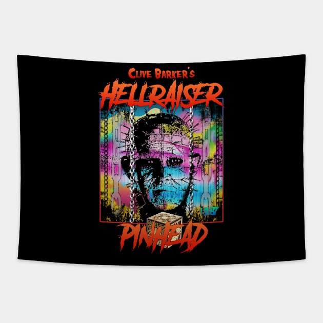 Halloween Horror Collection: 5 'Pinhead' Tapestry by Sean Damien