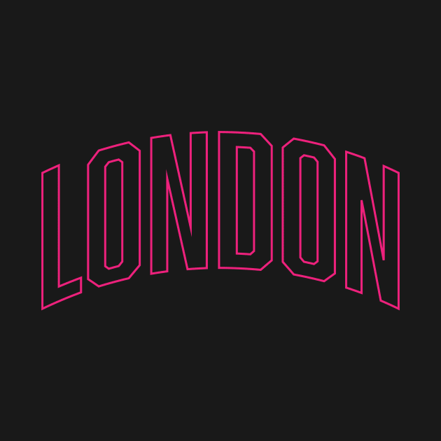 London Hot Pink Outline by Good Phillings