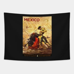 Mexico: Vintage Restored Travel Poster Print Tapestry