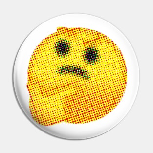 Emoji: Skeptic (Thinking Face) Pin