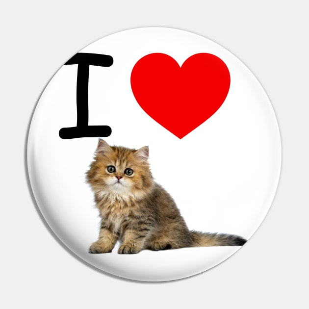 I HEART CUTE FLUFFY KITTEN Pin by EmoteYourself