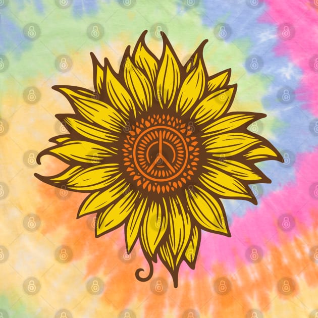 Sunflower Hippie by DavesTees
