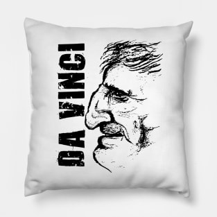 da vinci sketch and reproduction design Pillow