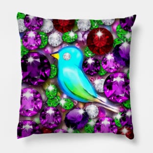 Blue Bird Pillow