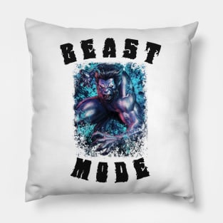 Beast Mode Colored Pillow