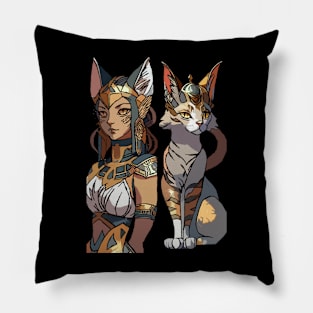 Bastet Feline Protector Pillow