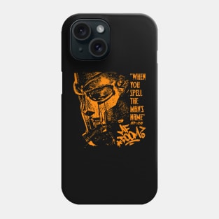 mf doom quote orange Phone Case