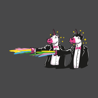 Pulp Fiction Unicorns With Rainbows T-Shirt