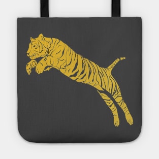 Golden Leaping Tiger Tote