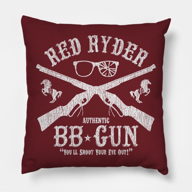 RED RYDER BB GUN Pillow by garnkay