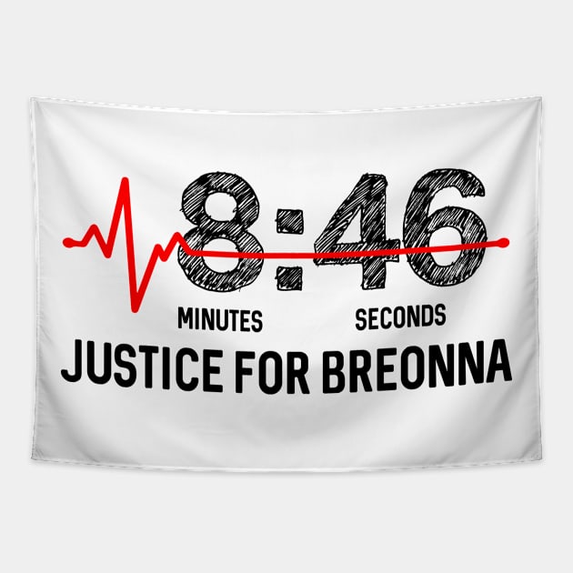 8-46 Justice For Breonna Taylor - 8 Minutes 46 Seconds 846 Grim Symbol Tapestry by BeCreative