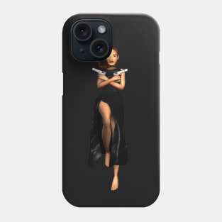 LARA CROFT - BLACK DRESS Phone Case