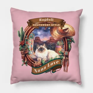 Southwest Sedona Country Cat Nana Love 51R Pillow