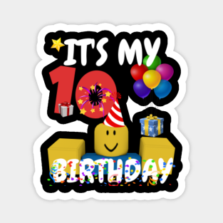 10th Birthday Party Decorations Magnets Teepublic Au - roblox coco robloxbirthdaypartyppua