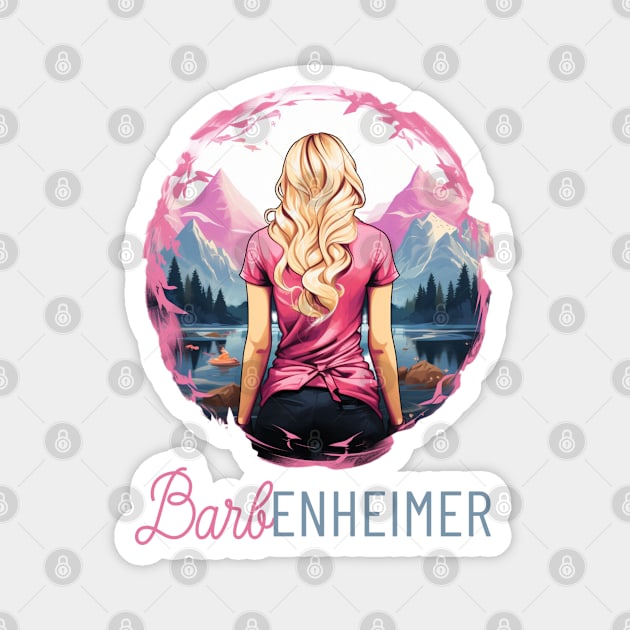 Barbenheimer Magnet by FunartsbyM