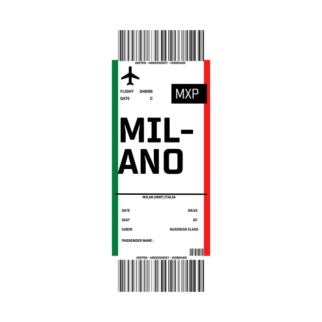 Boarding pass for Milan by ghjura