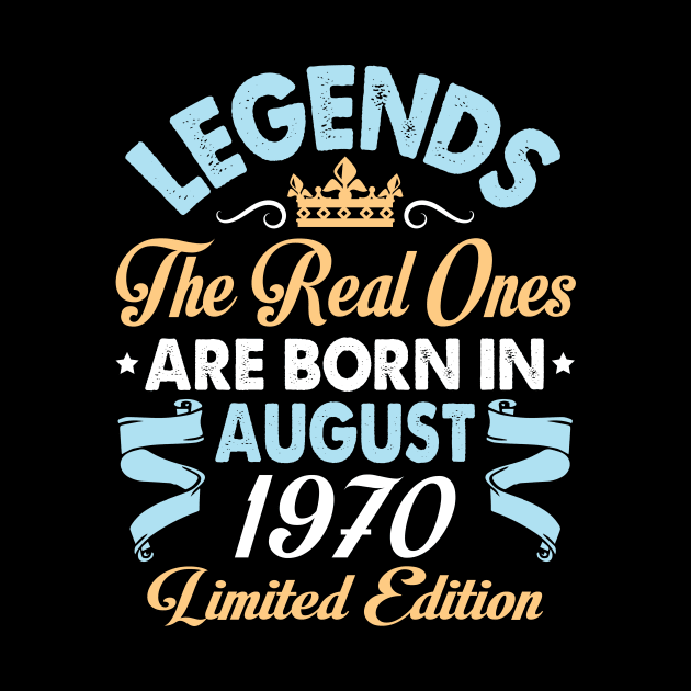 Legends The Real Ones Are Born In August 1960 Happy Birthday 60 Years Old Limited Edition by bakhanh123