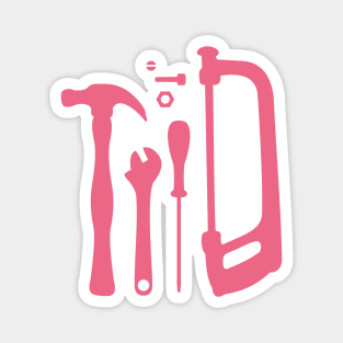 Pink Bubble Gum Tools Magnet