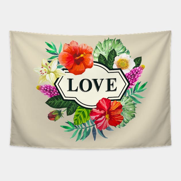 Love / Inspirational quote / Tapestry by Yurko_shop