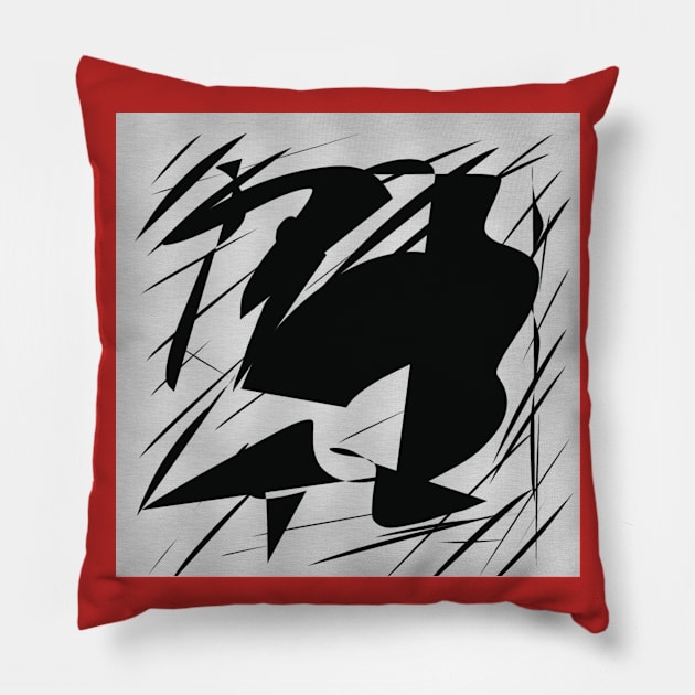 Black-shadow Pillow by daengdesign66