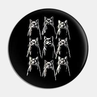 Cats Hanging Out Pin