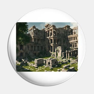 Ancient Ruined Temple Pin