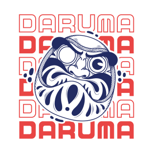 daruma doll illustration and typography T-Shirt