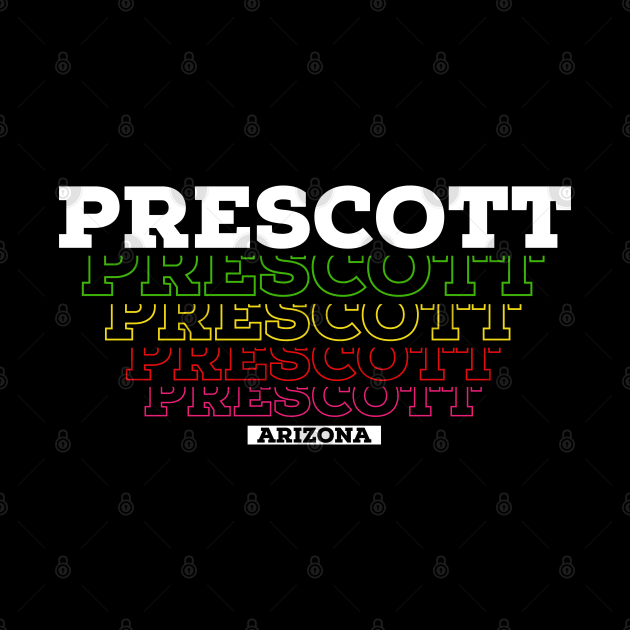 I Love Prescott Arizona USA Vintage by Zen Cosmos Official