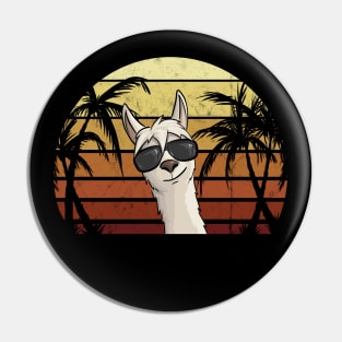 Hipster Llama with Sunglasses Pin