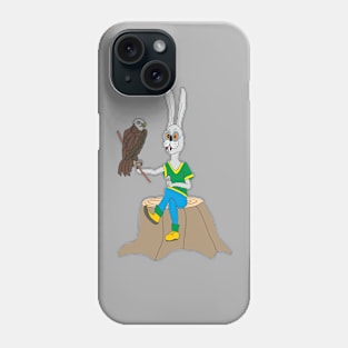 Rabbit and Falcon Phone Case