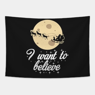 I Want To Believe Christmas Cute Tapestry