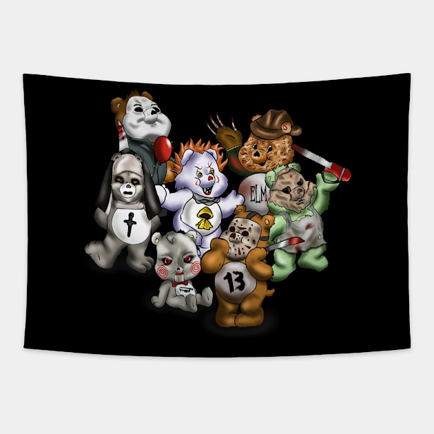 Scare Bears Tapestry by Danispolez_illustrations