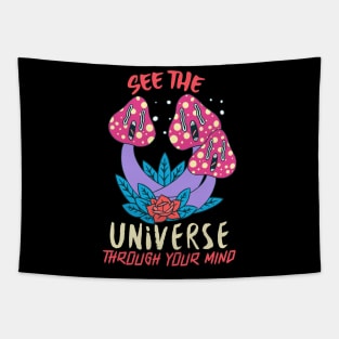 See The Universe Through Your Mind / Magic Mushrooms / Magic Roots Tapestry