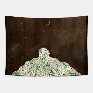 Floral watercolor Pattern Tapestry