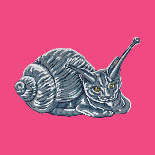 Grey Kitten Snail by RaLiz