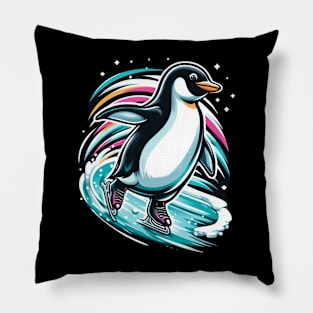 Penguin surfing Pillow