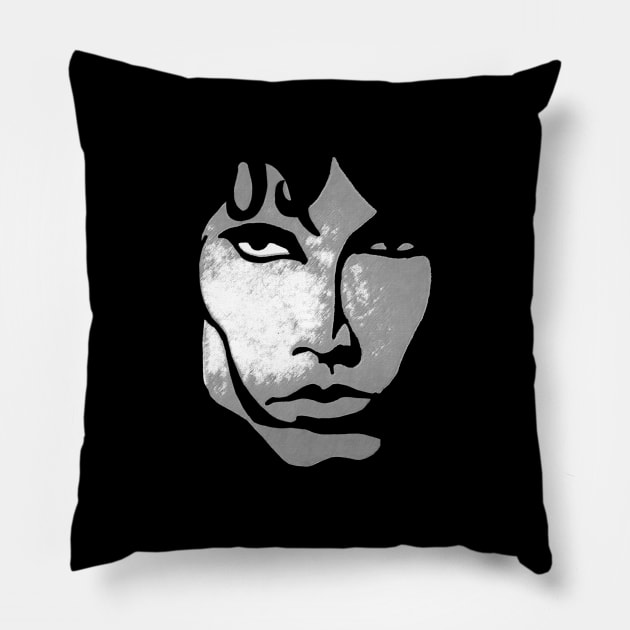 Jim Morrison The Doors Pillow by LosFutbolko