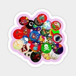 Pile of Pogs Magnet