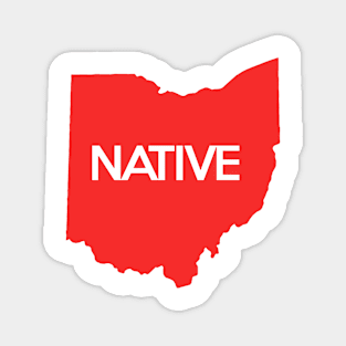 Ohio Native OH Red Magnet