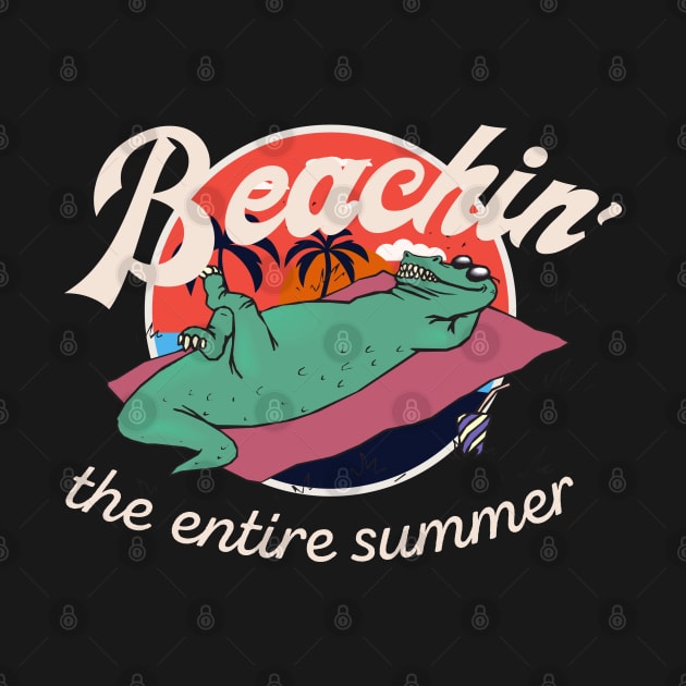 Beaching the entire summer funny croc cartoon by SpaceWiz95