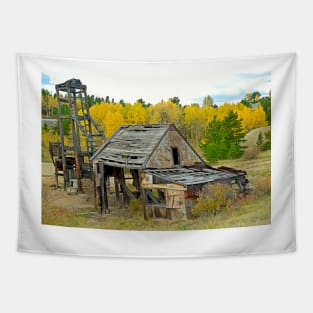 Abandoned Mine in Autumn Tapestry