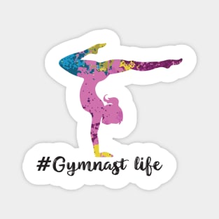 colorful gymnast life Magnet