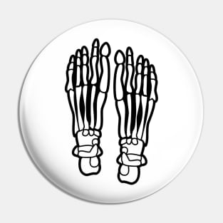 Skeleton Feet Pin