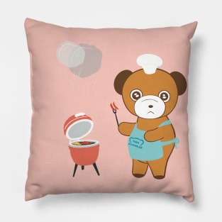 Barbecue Bear Chef Pillow