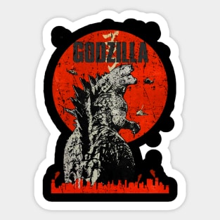 Godzilla in a Bottle (pink) Sticker for Sale by Herdretta