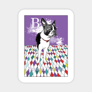 B is for Boston Terrier III Magnet