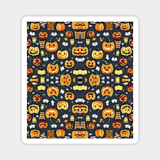 Halloween art ideas pattern #2 Magnet